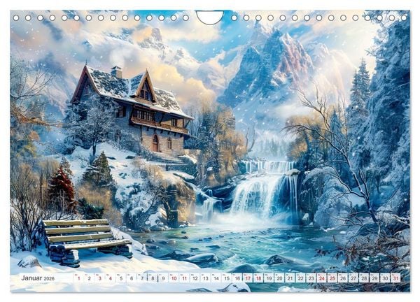 Produktbild: Cottages am Wasser - Malerische R&uuml;ckzugsorte genie&szlig;en (Wandkalender 2026 DIN A4 quer), CALVENDO Monatskalender