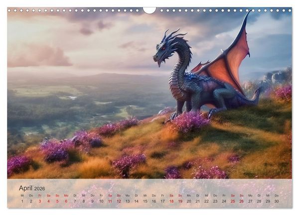 Produktbild: Im Land der sch&ouml;nen Drachen (Wandkalender 2026 DIN A3 quer), CALVENDO Monatskalender