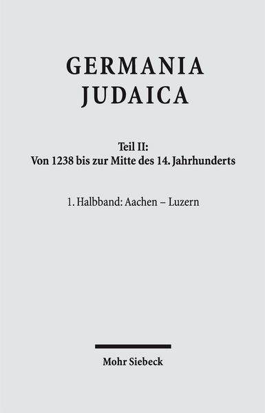 Produktbild: Germania Judaica