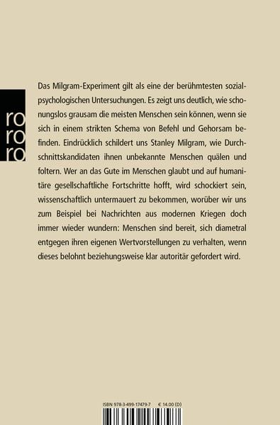 Produktbild: Das Milgram-Experiment