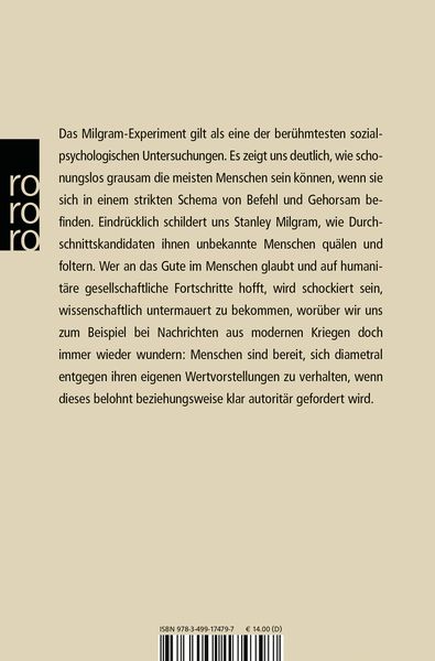 Produktbild: Das Milgram - Experiment