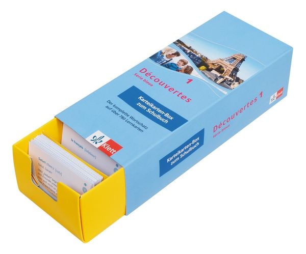 Produktbild: D&eacute;couvertes 1 S&eacute;rie bleue - Vokabel-Lernbox zum Sch&uuml;lerbuch
