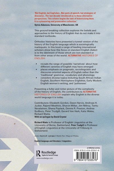 Produktbild: Alternative Histories of English