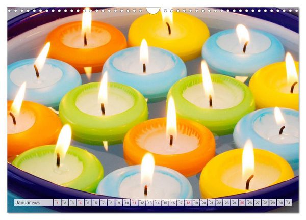 Produktbild: Kerzenlicht (Wandkalender 2026 DIN A3 quer), CALVENDO Monatskalender