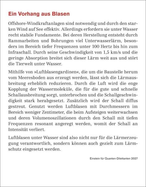 Produktbild: Einstein f&uuml;r Quanten-Dilettanten Tagesabrei&szlig;kalender 2027 - Ein vergn&uuml;glicher Crashkurs in Sachen Naturwissenschaften
