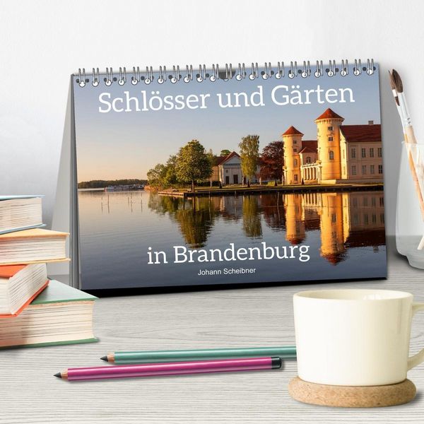 Produktbild: Schl&ouml;sser und G&auml;rten in Brandenburg (Tischkalender 2026 DIN A5 quer), CALVENDO Monatskalender