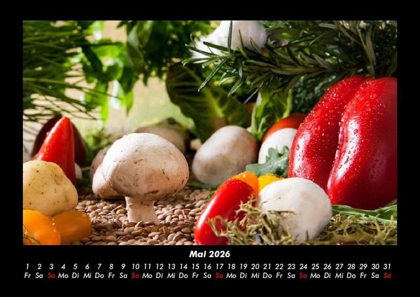 Produktbild: Gem&uuml;sekalender 2026 Fotokalender DIN A3