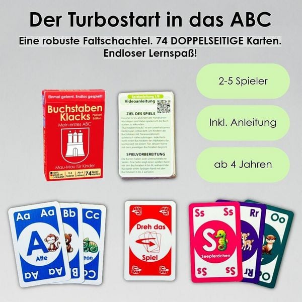 Produktbild: Buchstaben Klacks &ndash; Das ABC spielerisch entdecken (Pocket Edition - Hamburg))