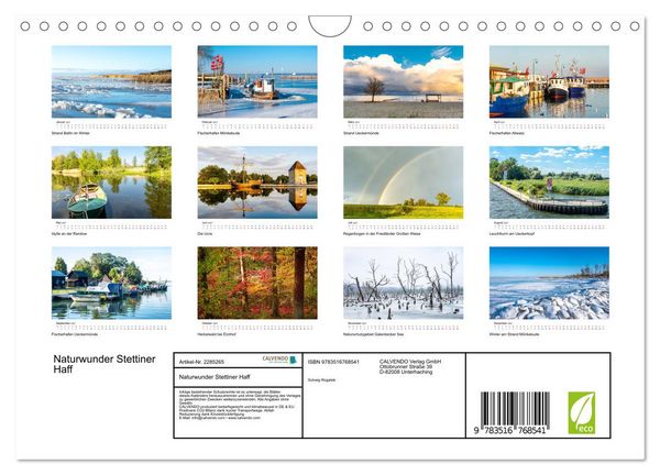 Produktbild: Naturwunder Stettiner Haff (Wandkalender 2027 DIN A4 quer), CALVENDO Monatskalender