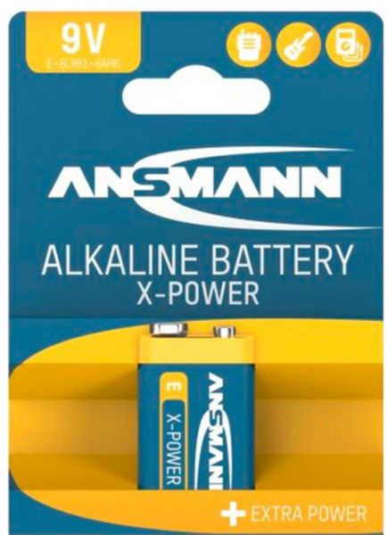 Produktbild: Ansmann X-Power 9V Block-Batterie 9V 1St.