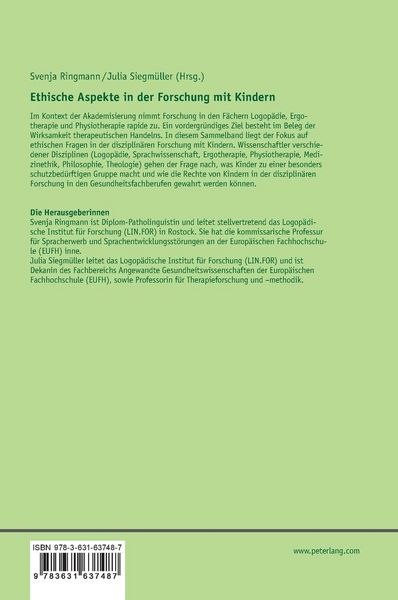 Produktbild: Ethische Aspekte in der Forschung mit Kindern