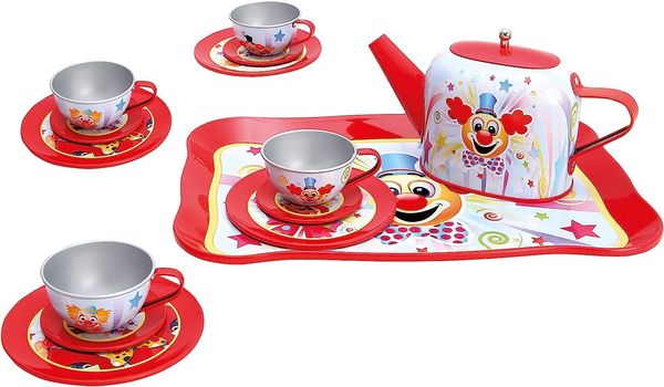 Bino 83399 - Kinder-Teeservice-Set Susie, Kinder-Geschirr-Set, 31-teilig
