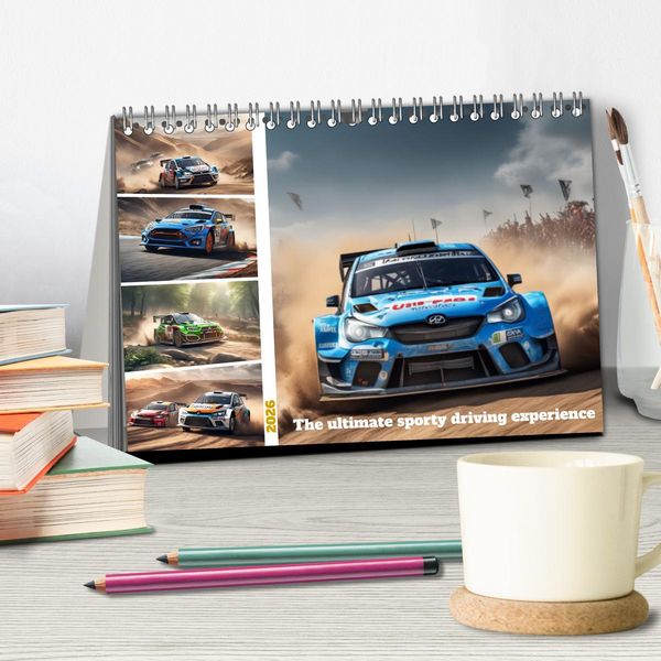 Produktbild: The ultimate sporty driving experience (Desk Calendar 2026 DIN A5 landscape), CALVENDO 12 Month DeskCalendar