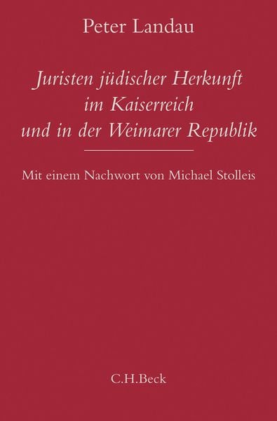 Produktbild: Juristen j&uuml;discher Herkunft im Kaiserreich und in der Weimarer Republik