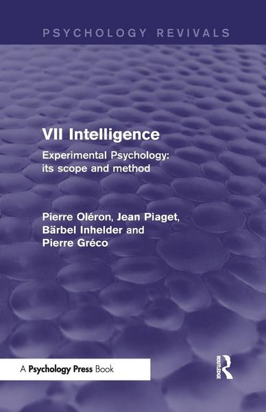 Produktbild: Experimental Psychology Its Scope and Method: Volume VII