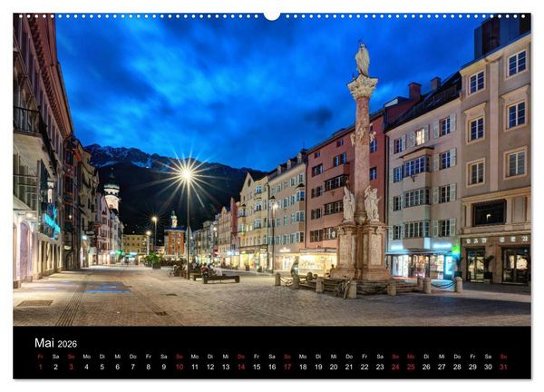 Produktbild: Innsbruck - Capital of the Alps (hochwertiger Premium Wandkalender 2026 DIN A2 quer), Kunstdruck in Hochglanz