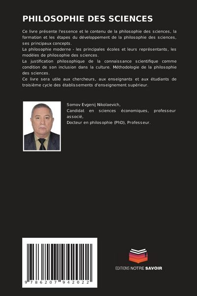 Produktbild: Philosophie des Sciences