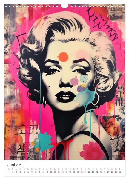 Produktbild: STREETART Neu Erleben Ein KI-Kunstkalender (Wandkalender 2026 DIN A3 hoch), CALVENDO Monatskalender