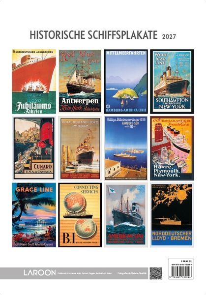 Produktbild: Historische Schiffsplakate 2027