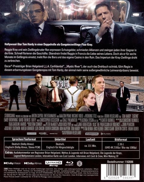 Produktbild: Legend (4K Ultra HD + Blu-ray)