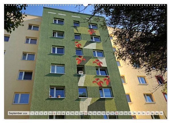 Produktbild: Architektur-Charme der DDR (Erfurt) (hochwertiger Premium Wandkalender 2026 DIN A2 quer), Kunstdruck in Hochglanz