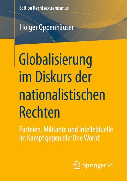 Produktbild: Globalisierung im Diskurs der nationalistischen Rechten