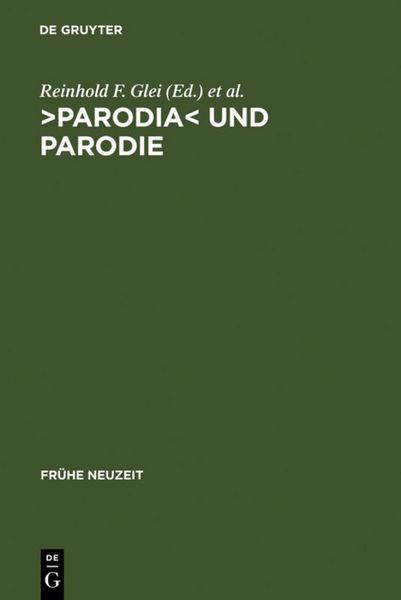 Produktbild: >Parodia< und Parodie