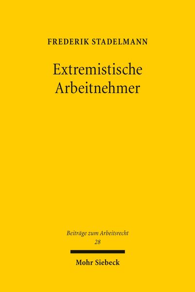 Produktbild: Extremistische Arbeitnehmer