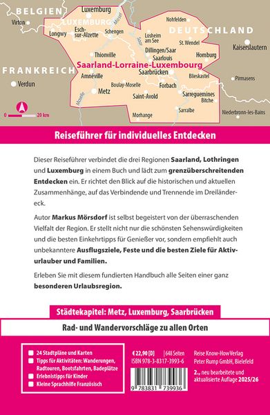 Produktbild: Reise Know-How Reisef&uuml;hrer Saar-Lor-Lux &ndash; Dreil&auml;ndereck Saarland, Lothringen, Luxemburg