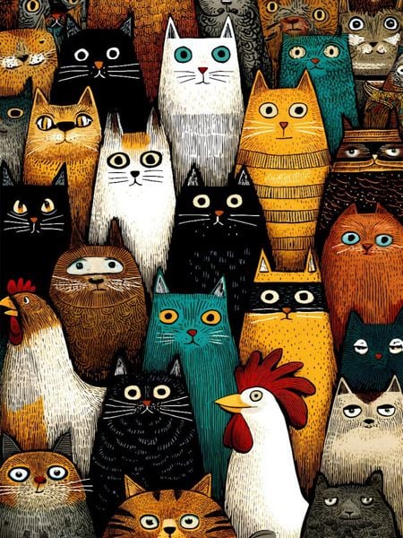 Produktbild: CALVENDO Puzzle Ein Motiv aus dem Kalender "Folk Art Seasons" | 1000 Teile Lege-Gr&ouml;&szlig;e 64x48cm Foto-Puzzle f&uuml;r gl&uuml;ckliche Stunden
