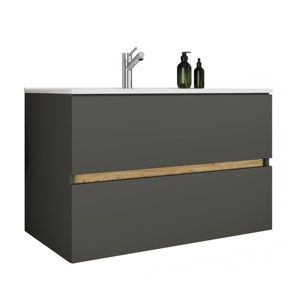 Produktbild: 2 tlg. Badm&ouml;bel-Set mit Waschbecken Cosila-I 81 cm