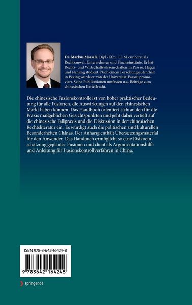 Produktbild: Handbuch chinesische Fusionskontrolle