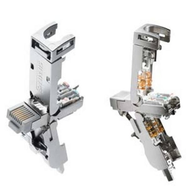 Siemens 6GK1901-1BB12-2AA0 IE FC RJ45 Plug 180 4x2, RJ45 Steckverbinder, CAT6A, FC Anschlusstechnik, 1 St. 6GK19011BB122AA0 1 St.