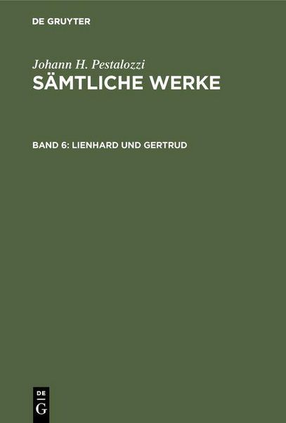 Produktbild: Lienhard und Gertrud