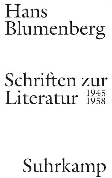 Produktbild: Schriften zur Literatur 1945-1958