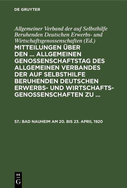 Produktbild: Bad Nauheim am 20. bis 23. April 1920