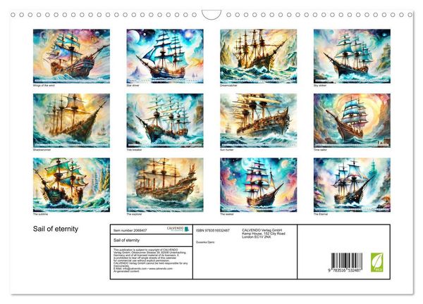 Produktbild: Sail of eternity (Wall Calendar 2026 DIN A3 landscape), CALVENDO 12 Month Wall Calendar
