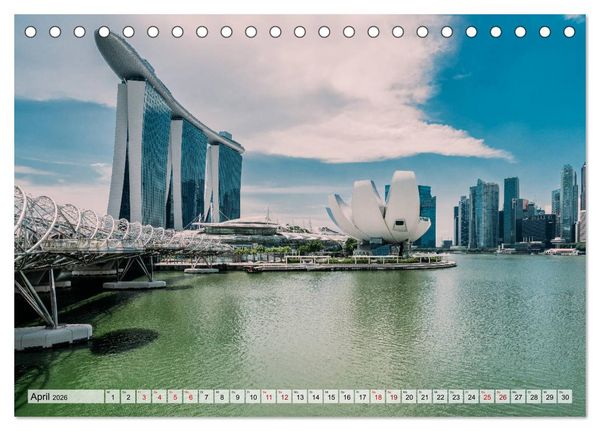 Produktbild: Singapur entdecken (Tischkalender 2026 DIN A5 quer), CALVENDO Monatskalender