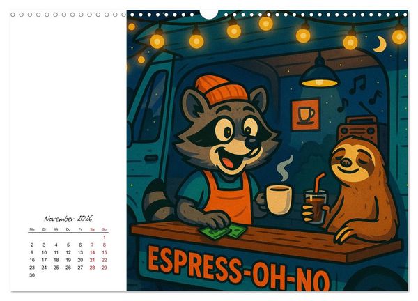 Produktbild: Pfoten, Pelz & Power-Jobs (Wandkalender 2026 DIN A3 quer), CALVENDO Monatskalender