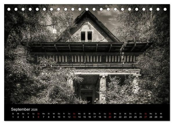 Produktbild: Lost Places Geisterh&auml;user (Tischkalender 2026 DIN A5 quer), CALVENDO Monatskalender