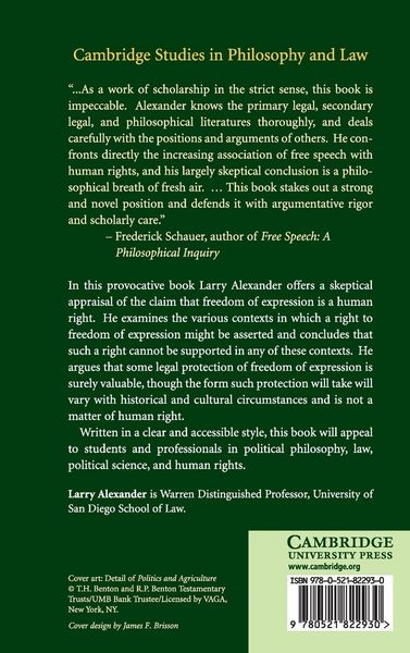 Produktbild: Is There a Right of Freedom of Expression?