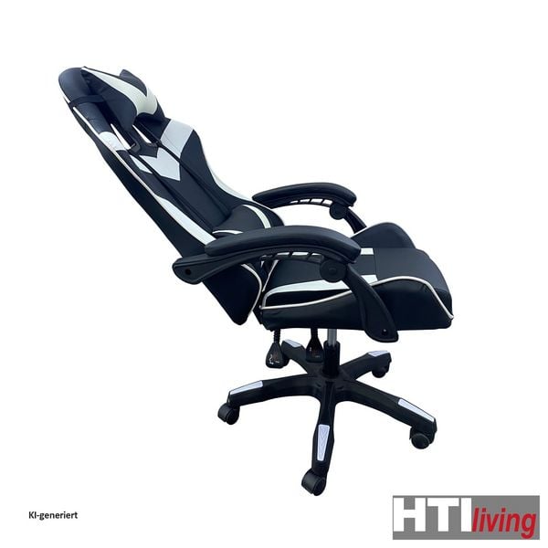 Produktbild: HTI-Living Schreibtischstuhl Krit Schwarz-Wei&szlig; Schreibtischstuhl Krit Schwarz-Wei&szlig;