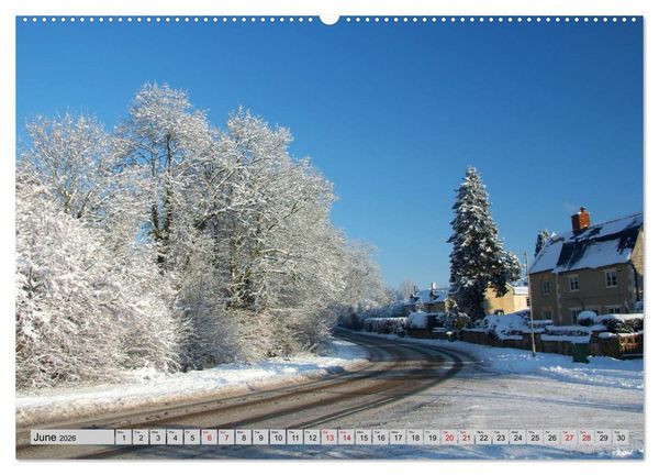Produktbild: Snow Scenes (High Quality Premium Wall Calendar 2026 DIN A2 landscape),CALVENDO 12 Month Wall Calendar