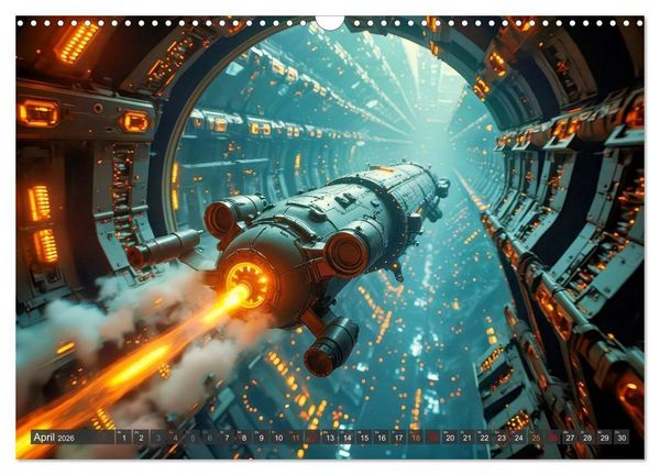 Produktbild: Generationsraumschiffe (Wandkalender 2026 DIN A3 quer), CALVENDO Monatskalender