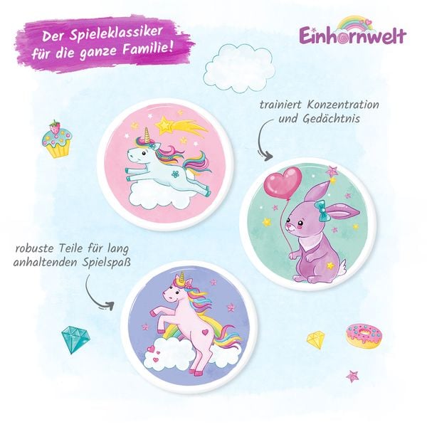 Produktbild: Tr&ouml;tsch Memo Spiel Einhornwelt