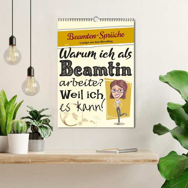 Produktbild: Beamten-Spr&uuml;che (Wandkalender 2026 DIN A3 hoch), CALVENDO Monatskalender