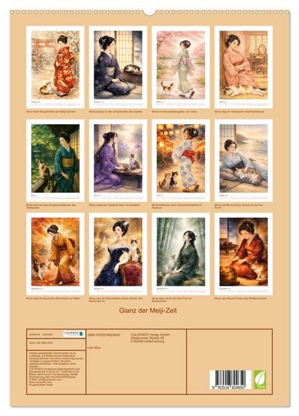 Produktbild: Glanz der Meiji-Zeit (hochwertiger Premium Wandkalender 2027 DIN A2 hoch), Kunstdruck in Hochglanz