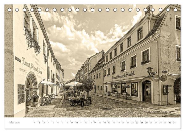 Produktbild: Nostalgiekalender Pirna (Tischkalender 2026 DIN A5 quer), CALVENDO Monatskalender