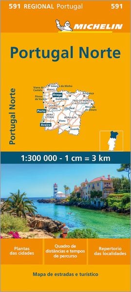 Michelin Portugal Nord, Karte von , Michelin, 9782067184732