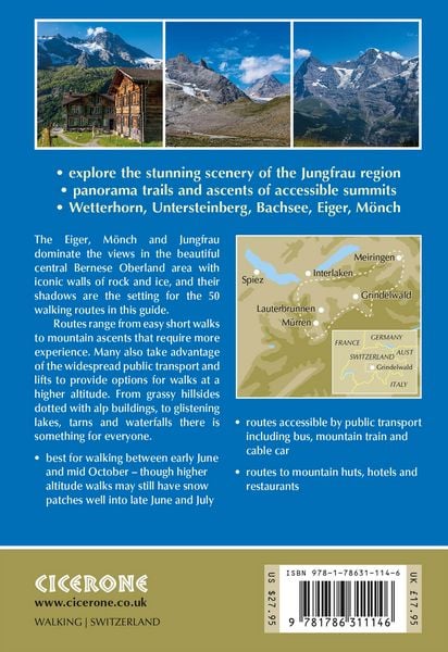Produktbild: Walking in the Bernese Oberland - Jungfrau region